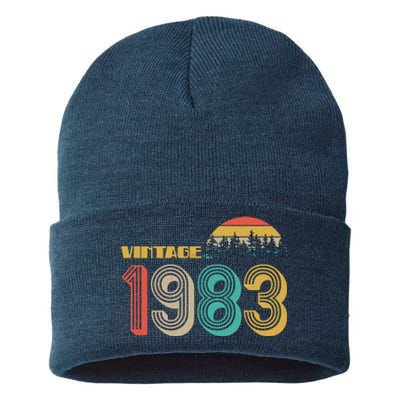 Vintage 1983 Sun Wilderness 40th Birthday Sustainable Knit Beanie