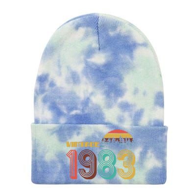 Vintage 1983 Sun Wilderness 40th Birthday Tie Dye 12in Knit Beanie