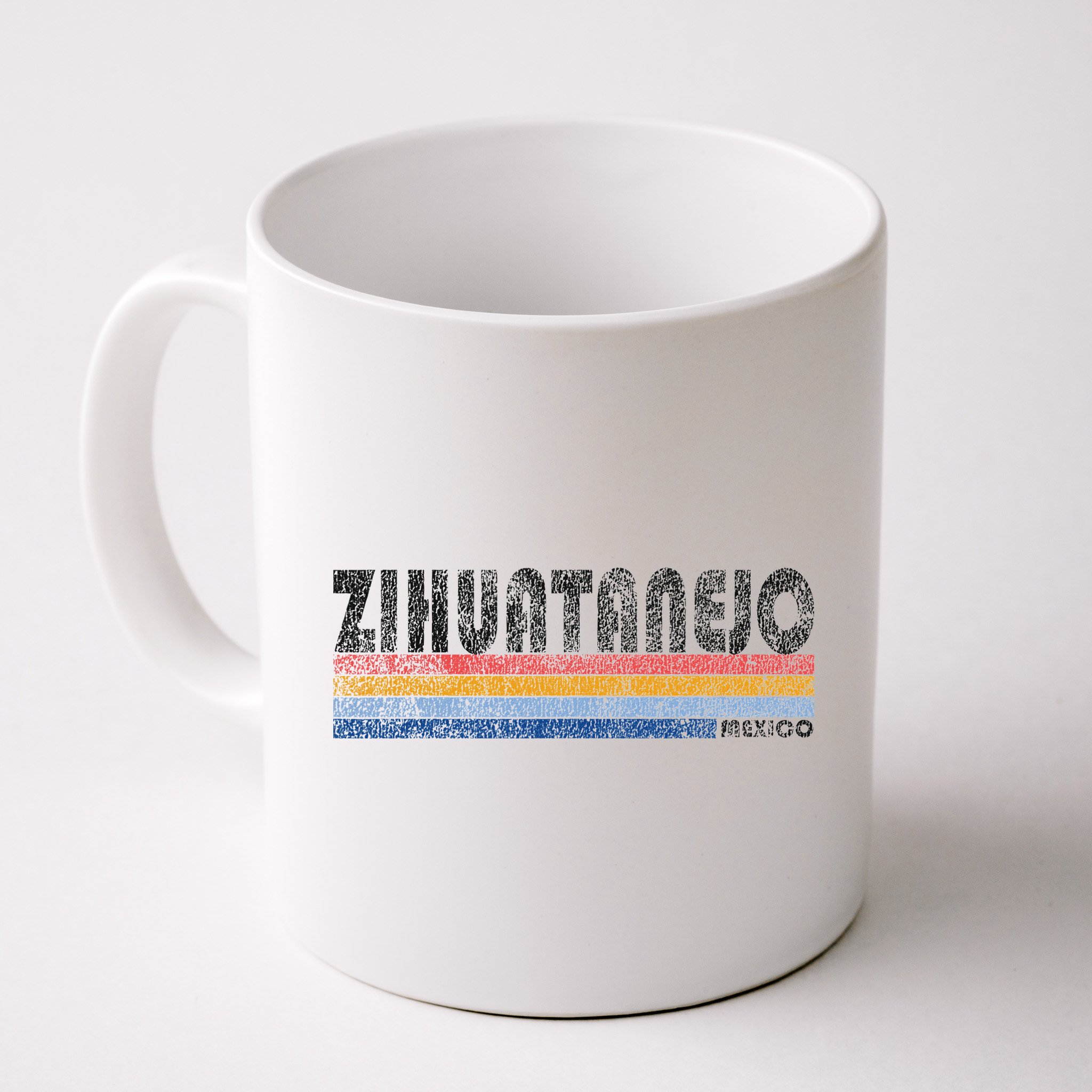 Vintage 1980s Style Zihuatanejo Mexico Mug