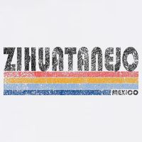 Vintage 1980s Style Zihuatanejo Mexico Womens T-Shirt