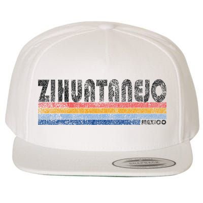 Vintage 1980s Style Zihuatanejo Mexico Wool Snapback Cap