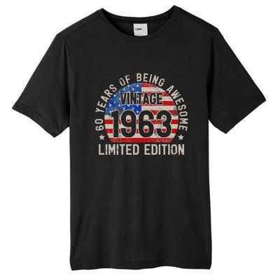 Vintage 1963 Turning 60 BDay 60 Years Old 60th Birthday Tall Fusion ChromaSoft Performance T-Shirt