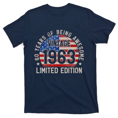 Vintage 1963 Turning 60 BDay 60 Years Old 60th Birthday T-Shirt