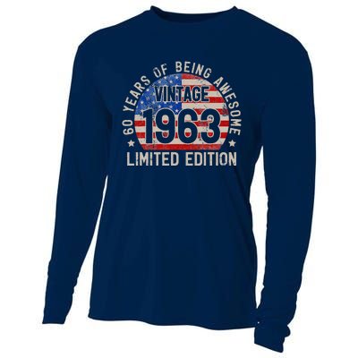 Vintage 1963 Turning 60 BDay 60 Years Old 60th Birthday Cooling Performance Long Sleeve Crew