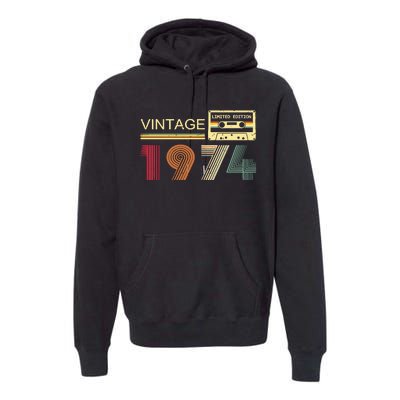 Vintage 1974 Premium Hoodie