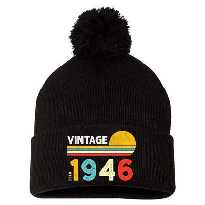 Vintage 1946 Pom Pom 12in Knit Beanie