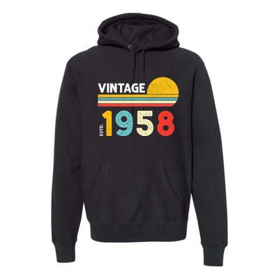 Vintage 1958 Premium Hoodie