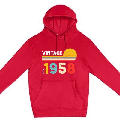 Vintage 1958 Premium Pullover Hoodie