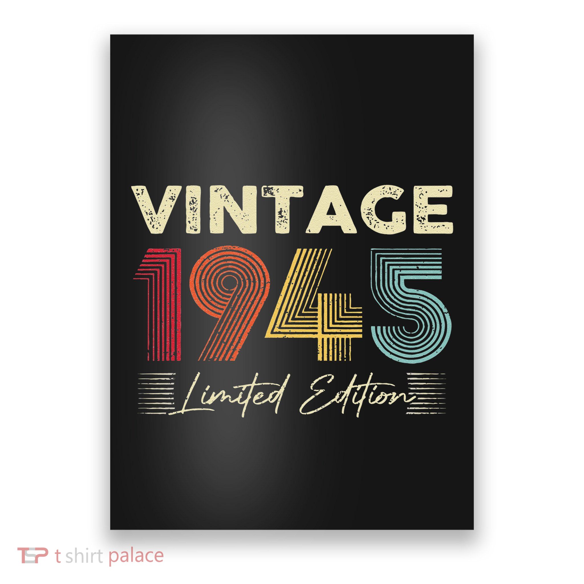 Vintage 1945 Wedding Anniversary Born In 1945 Birthday Party Poster