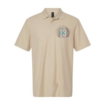 Vintage 13 Year Old Gifts 13th Birthday Cute Softstyle Adult Sport Polo