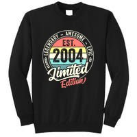 Vintage 18 Year Old Est 2004 Limited Edition 18th Birthday Tall Sweatshirt