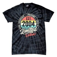 Vintage 18 Year Old Est 2004 Limited Edition 18th Birthday Tie-Dye T-Shirt