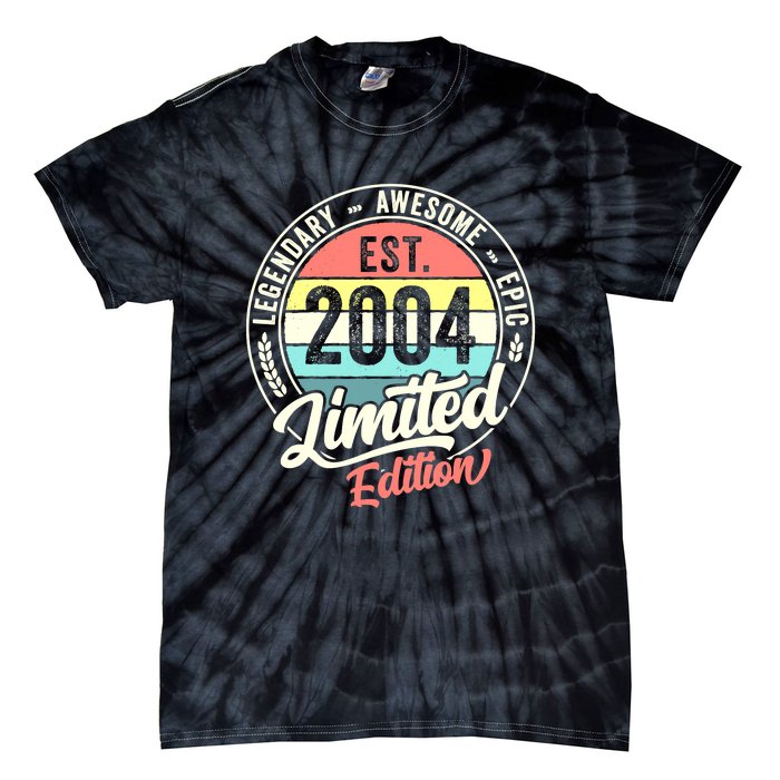 Vintage 18 Year Old Est 2004 Limited Edition 18th Birthday Tie-Dye T-Shirt