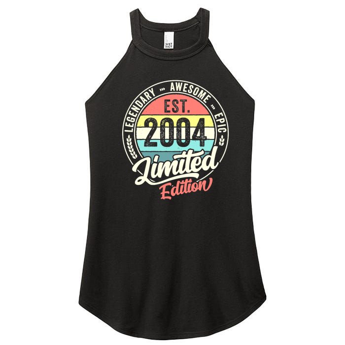 Vintage 18 Year Old Est 2004 Limited Edition 18th Birthday Women's Perfect Tri Rocker Tank