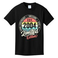 Vintage 18 Year Old Est 2004 Limited Edition 18th Birthday Kids T-Shirt