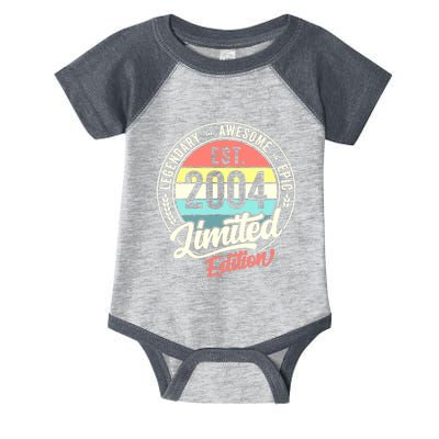 Vintage 18 Year Old Est 2004 Limited Edition 18th Birthday Infant Baby Jersey Bodysuit