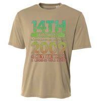 Vintage 2009 14 Year Old Gifts Limited Edition 14th Birthday Cute Cooling Performance Crew T-Shirt