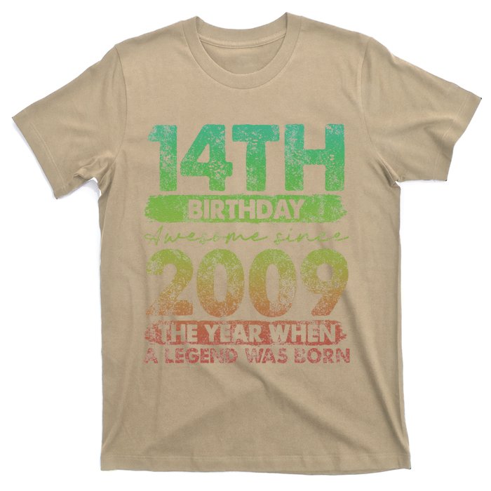 Vintage 2009 14 Year Old Gifts Limited Edition 14th Birthday Cute T-Shirt