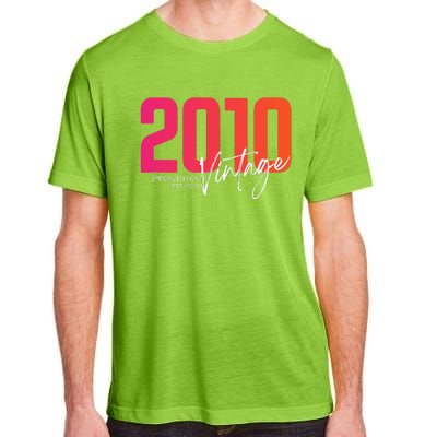 Vintage 2010 13 Year Old Birthday Born In 2010 13th Birthday Adult ChromaSoft Performance T-Shirt