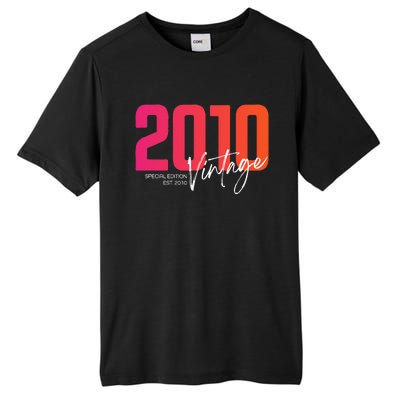 Vintage 2010 13 Year Old Birthday Born In 2010 13th Birthday Tall Fusion ChromaSoft Performance T-Shirt