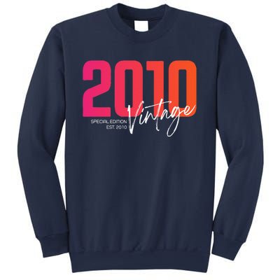 Vintage 2010 13 Year Old Birthday Born In 2010 13th Birthday Sweatshirt