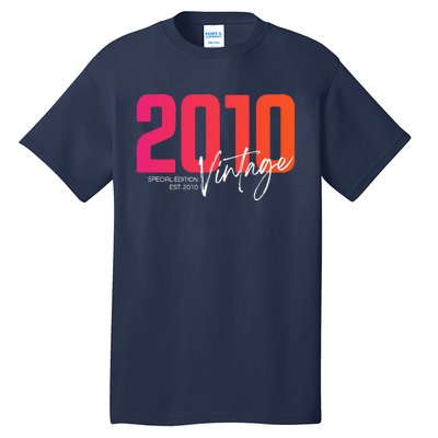 Vintage 2010 13 Year Old Birthday Born In 2010 13th Birthday Tall T-Shirt