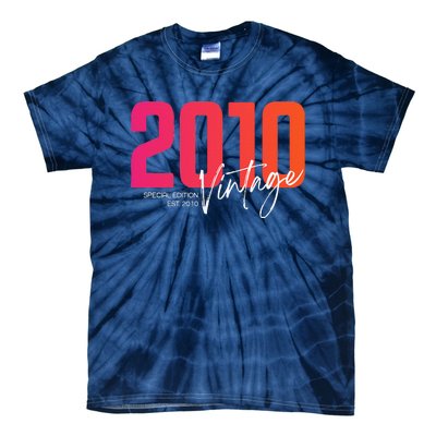 Vintage 2010 13 Year Old Birthday Born In 2010 13th Birthday Tie-Dye T-Shirt