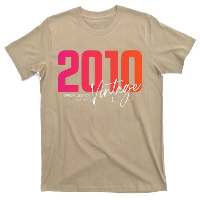 Vintage 2010 13 Year Old Birthday Born In 2010 13th Birthday T-Shirt