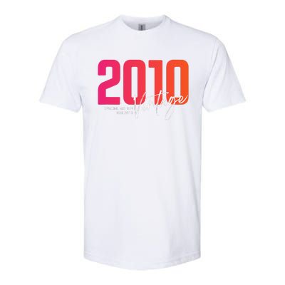 Vintage 2010 13 Year Old Birthday Born In 2010 13th Birthday Softstyle CVC T-Shirt