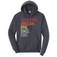 Vintage 2007 15th Birthday Legendary Awesome Epic Since 2007 Pullover Hoodie Tall Hoodie