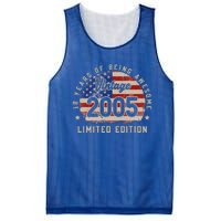 Vintage 2005 18 Years of Being Awesome Gifts 18th Birthday Mesh Reversible Basketball Jersey Tank