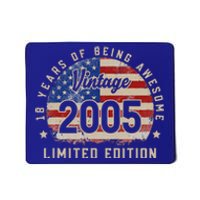 Vintage 2005 18 Years of Being Awesome Gifts 18th Birthday Mousepad