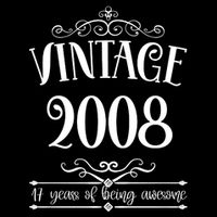 Vintage 2008 17 Years Of Being Awesome 17th Birthday Backpack