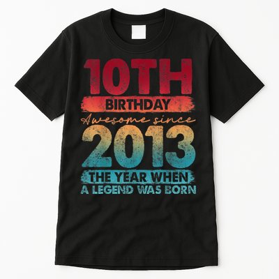 Vintage 2013 10 Year Old Gifts Limited Edition 10th Birthday Tall T-Shirt