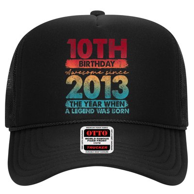 Vintage 2013 10 Year Old Gifts Limited Edition 10th Birthday Trucker Hat