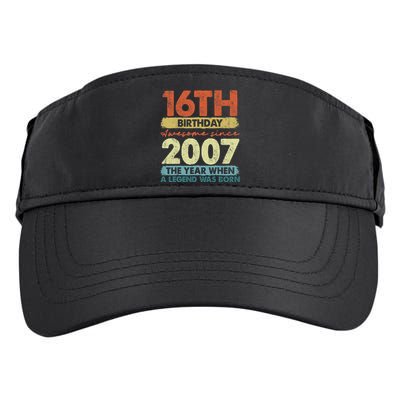 Vintage 2007 16 Year Old Gifts Limited Edition 16th Birthday Adult Drive Performance Visor