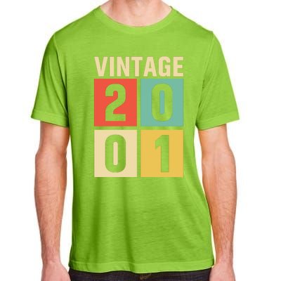 Vintage 2001 21st Birthday Celebration Adult ChromaSoft Performance T-Shirt