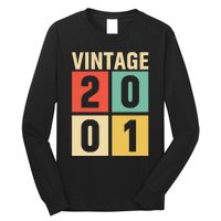 Vintage 2001 21st Birthday Celebration Long Sleeve Shirt