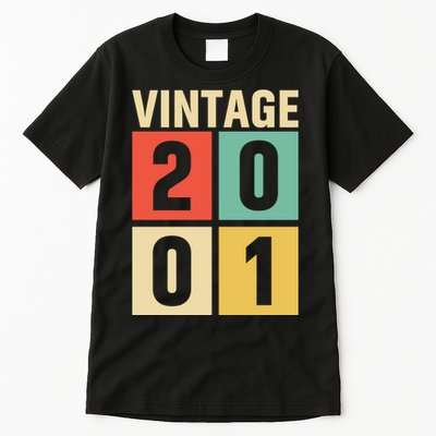 Vintage 2001 21st Birthday Celebration Tall T-Shirt