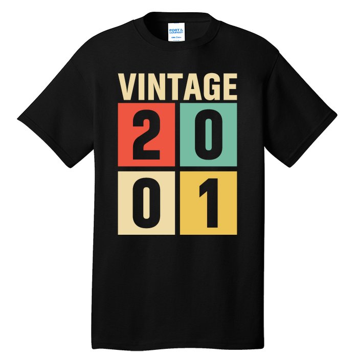 Vintage 2001 21st Birthday Celebration Tall T-Shirt