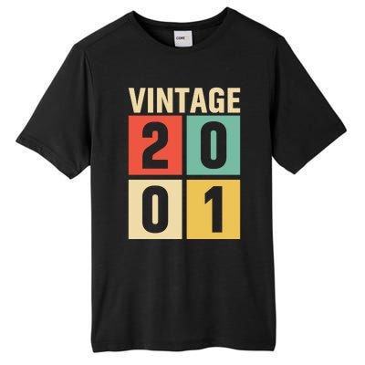 Vintage 2001 21st Birthday Celebration Tall Fusion ChromaSoft Performance T-Shirt