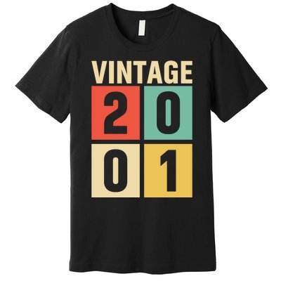 Vintage 2001 21st Birthday Celebration Premium T-Shirt