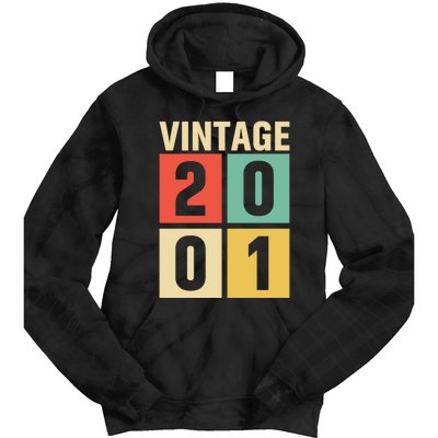 Vintage 2001 21st Birthday Celebration Tie Dye Hoodie