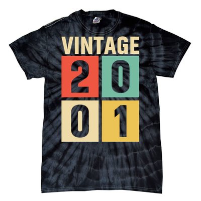 Vintage 2001 21st Birthday Celebration Tie-Dye T-Shirt