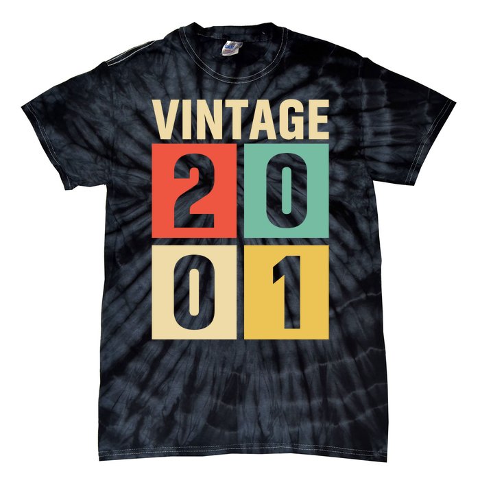 Vintage 2001 21st Birthday Celebration Tie-Dye T-Shirt