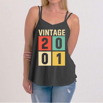 Vintage 2001 21st Birthday Celebration Women's Strappy Tank