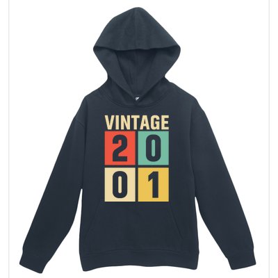 Vintage 2001 21st Birthday Celebration Urban Pullover Hoodie