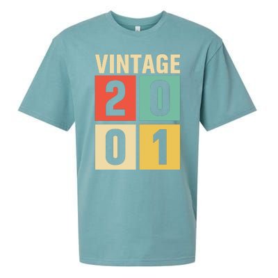 Vintage 2001 21st Birthday Celebration Sueded Cloud Jersey T-Shirt