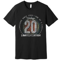 Vintage 2003 20 Year Old Gifts Limited Edition 20th Birthday Premium T-Shirt