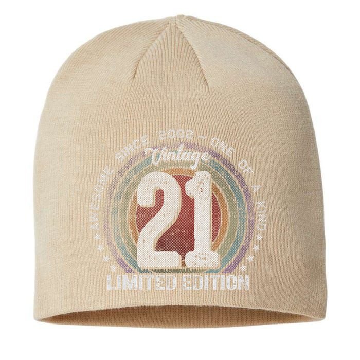 Vintage 2002 21 Year Old Gifts Limited Edition 21st Birthday Gift Cute Sustainable Beanie